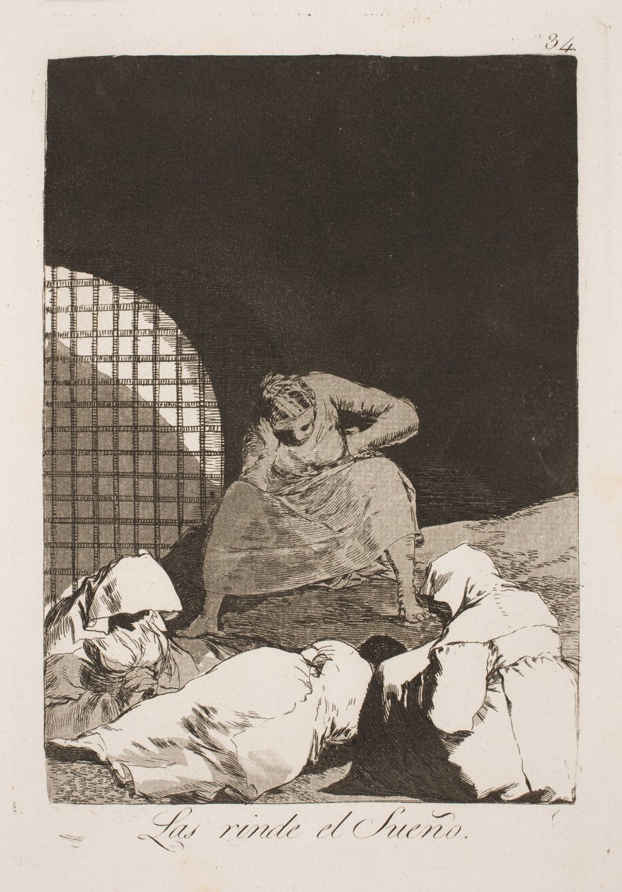 Væk dem ikke, søvnen er måske deres eneste trøst af Francisco de Goya