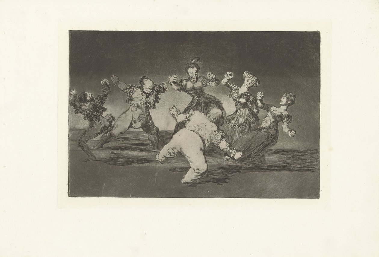 Glad tåbelighed Uensartet Alegre Los Disparates (The follies) (serietitel) Los Proverbios (Ordsprogene) (serietitel) af Francisco de Goya