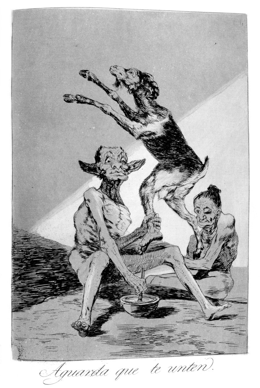 Vent til du er blevet salvet, 1799 af Francisco de Goya