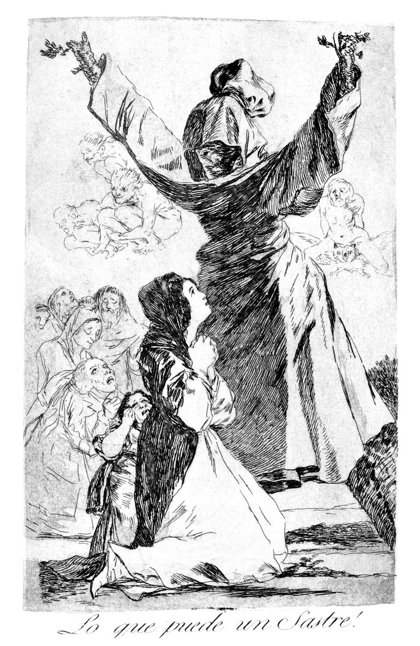 Hvad en skrædder kan!, 1799 af Francisco de Goya