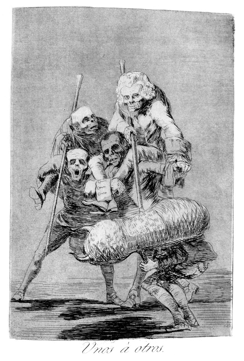 Hvad man gør ved en anden, 1799 af Francisco de Goya