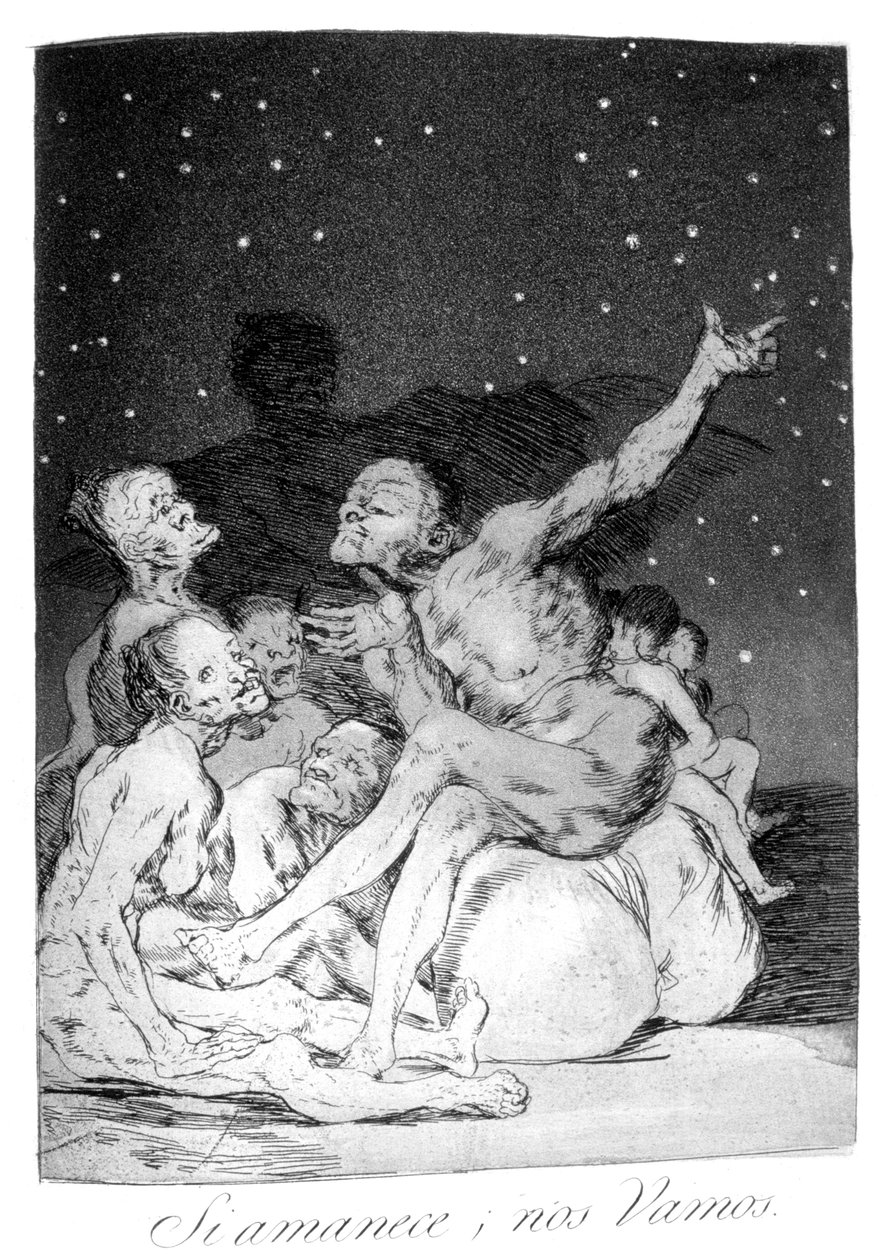 Når dagen bryder på, holder vi fri!, 1799 af Francisco de Goya