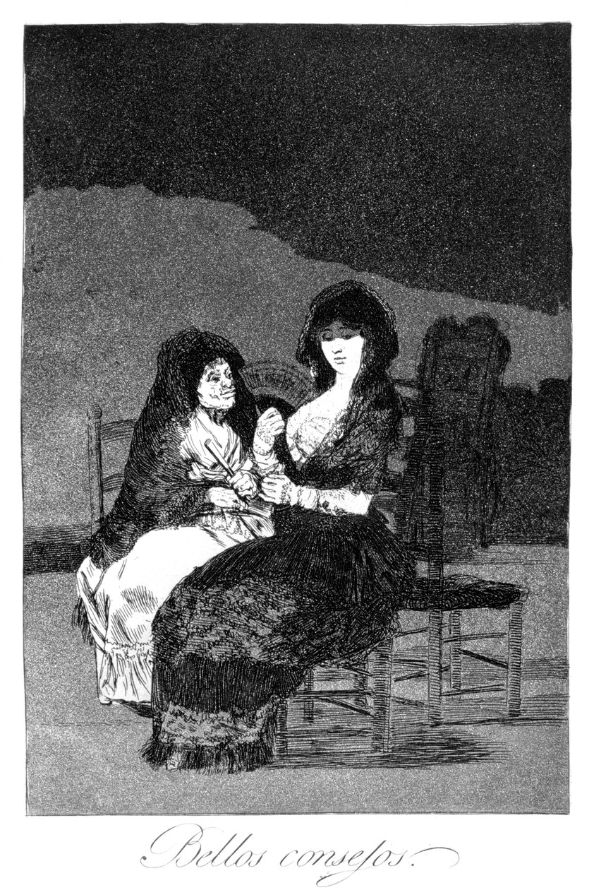 Vidunderlige råd, 1799 af Francisco de Goya