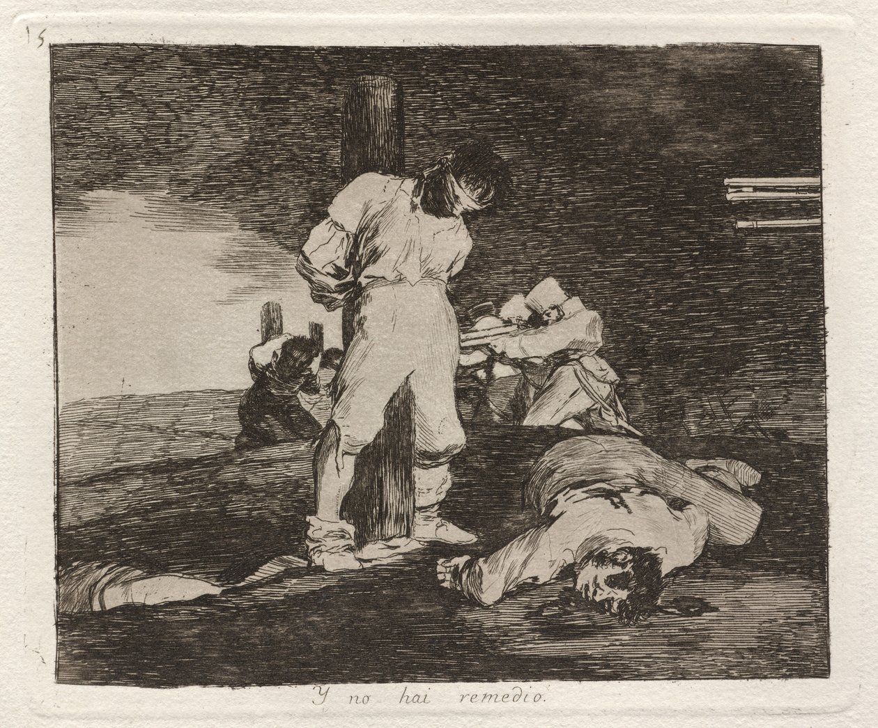 Y no hai remedio (Og der er ingen hjælp til det) af Francisco de Goya