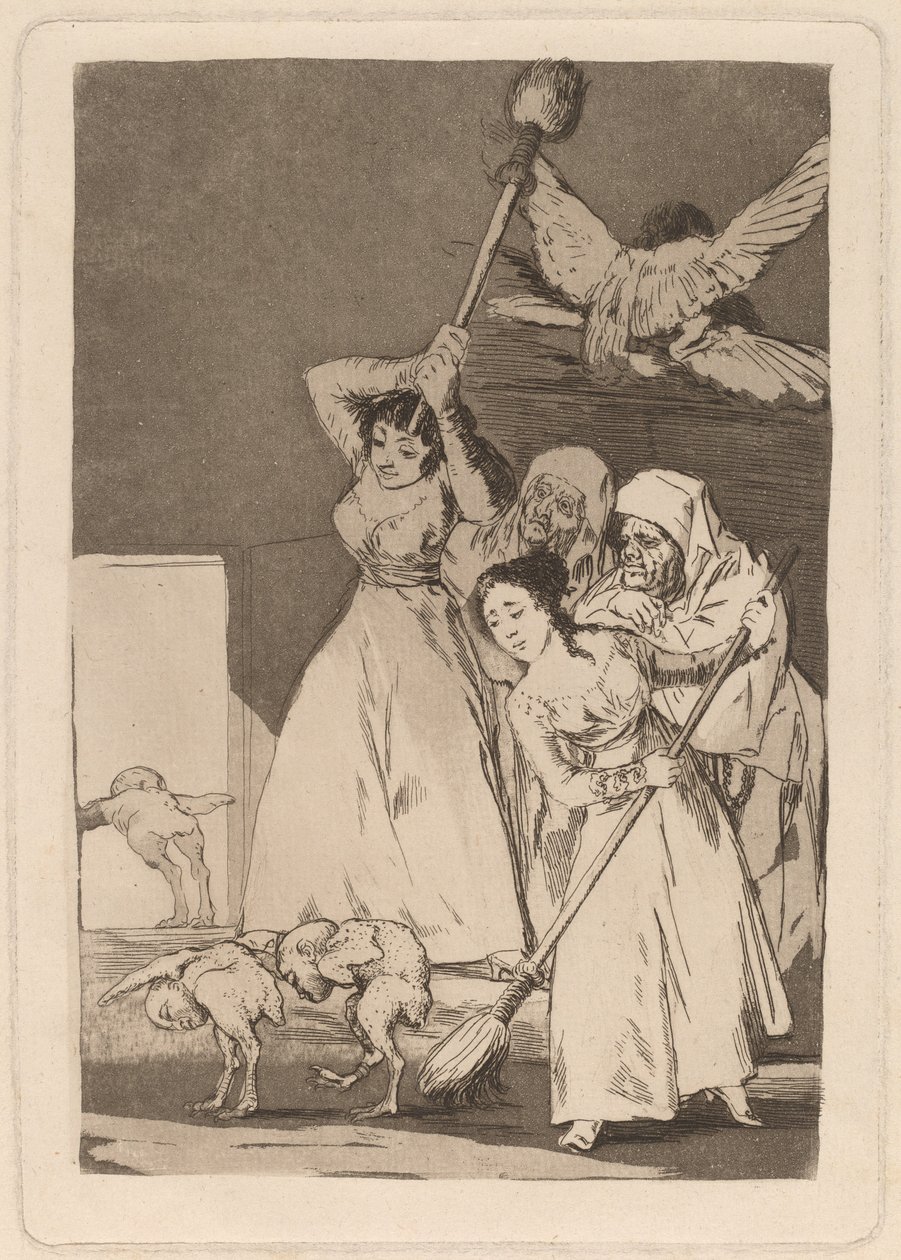 Ya van desplumados (Der bliver de plukket) af Francisco de Goya