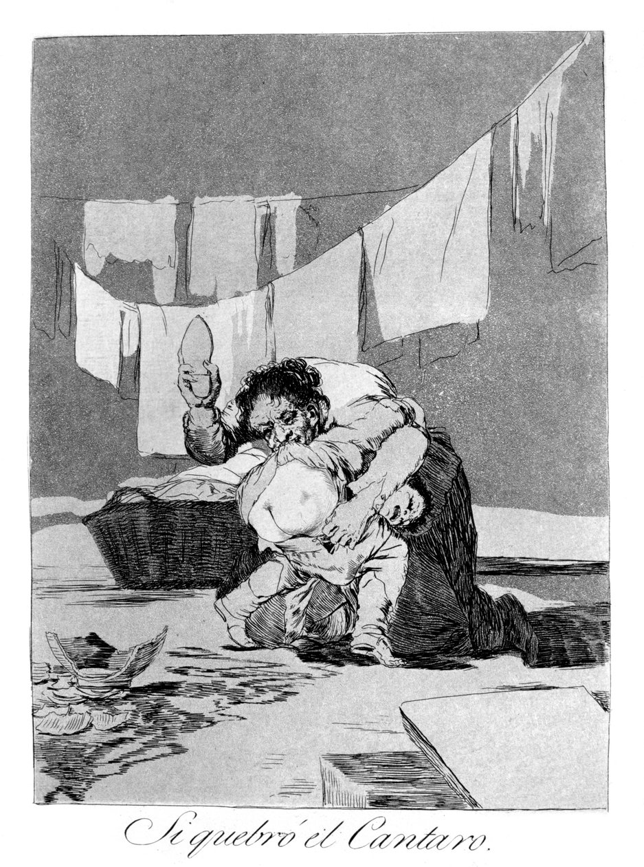 Ja, han brød potten, 1799 af Francisco de Goya