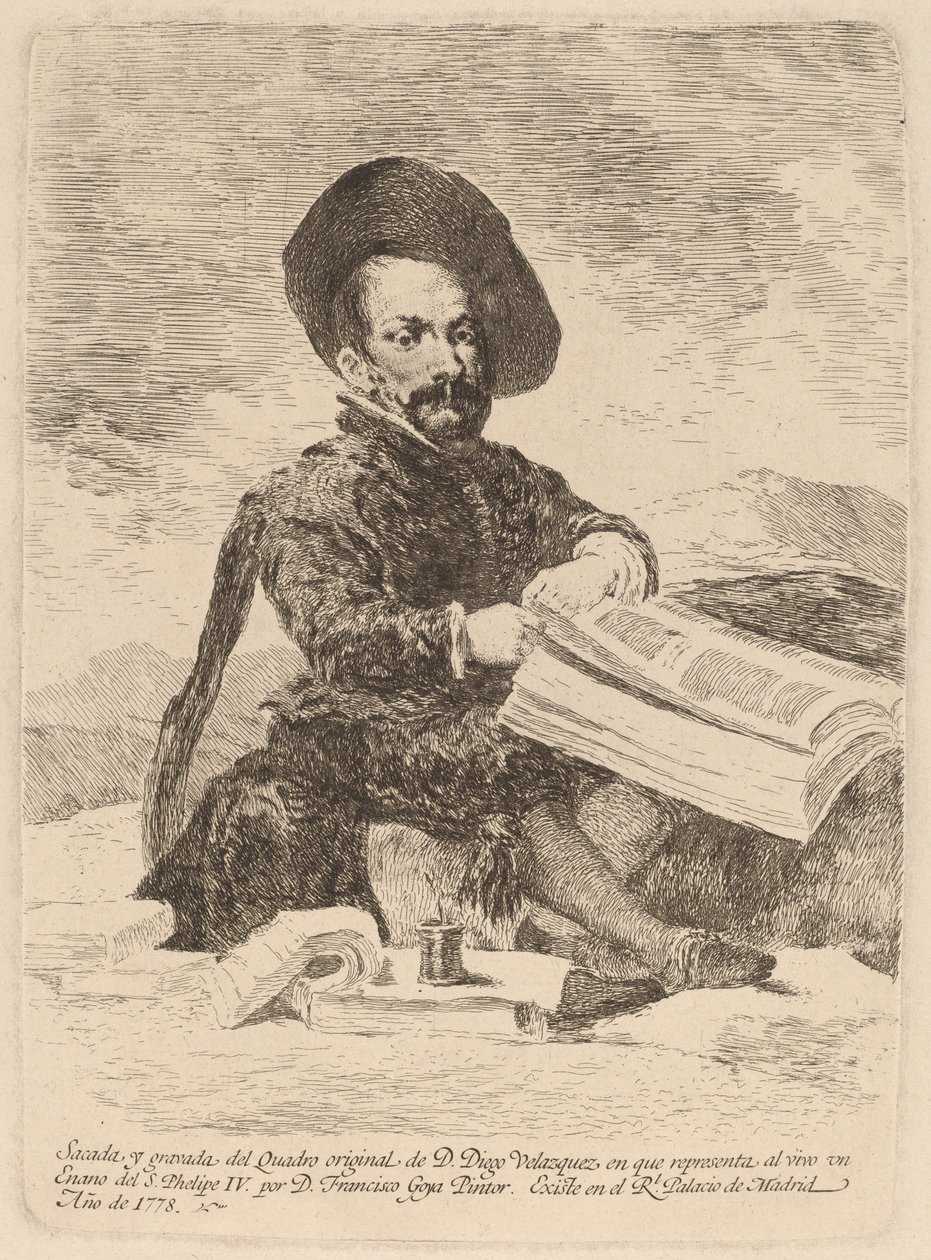En dværg (En dværg) af Francisco de Goya after Diego Velázquez