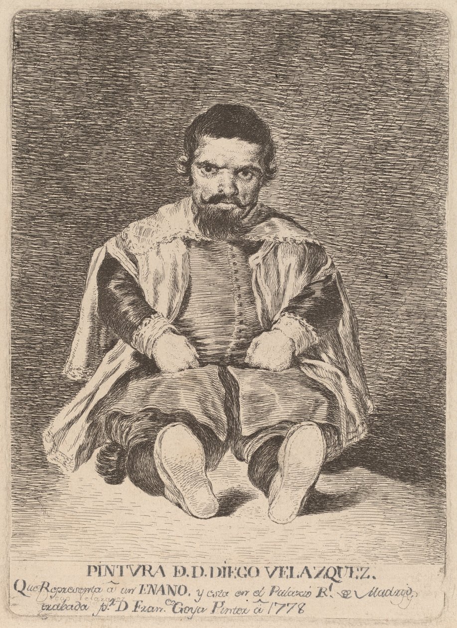 En dværg (en dværg) af Francisco de Goya after Diego Velázquez