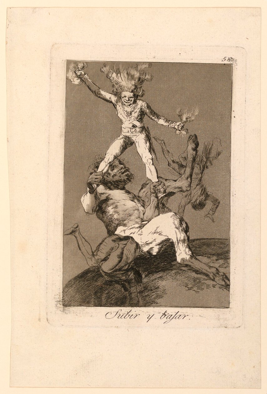 Op og ned af Francisco de Goya y Lucientes
