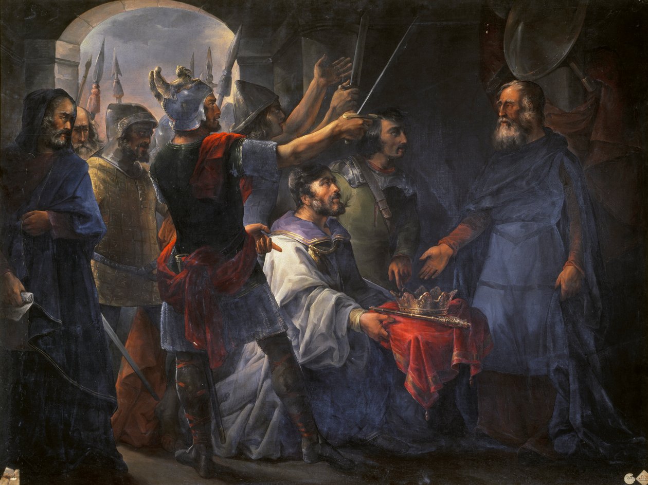 Valg af Wamba som konge, 1843 af Francisco de Paula van Halen