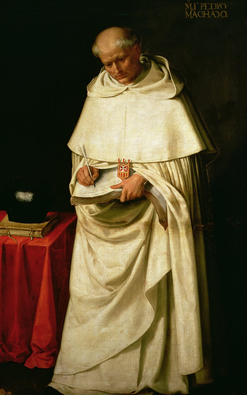 Bror Pedro Machado (d.1604) (olie på lærred) af Francisco de Zurbaran