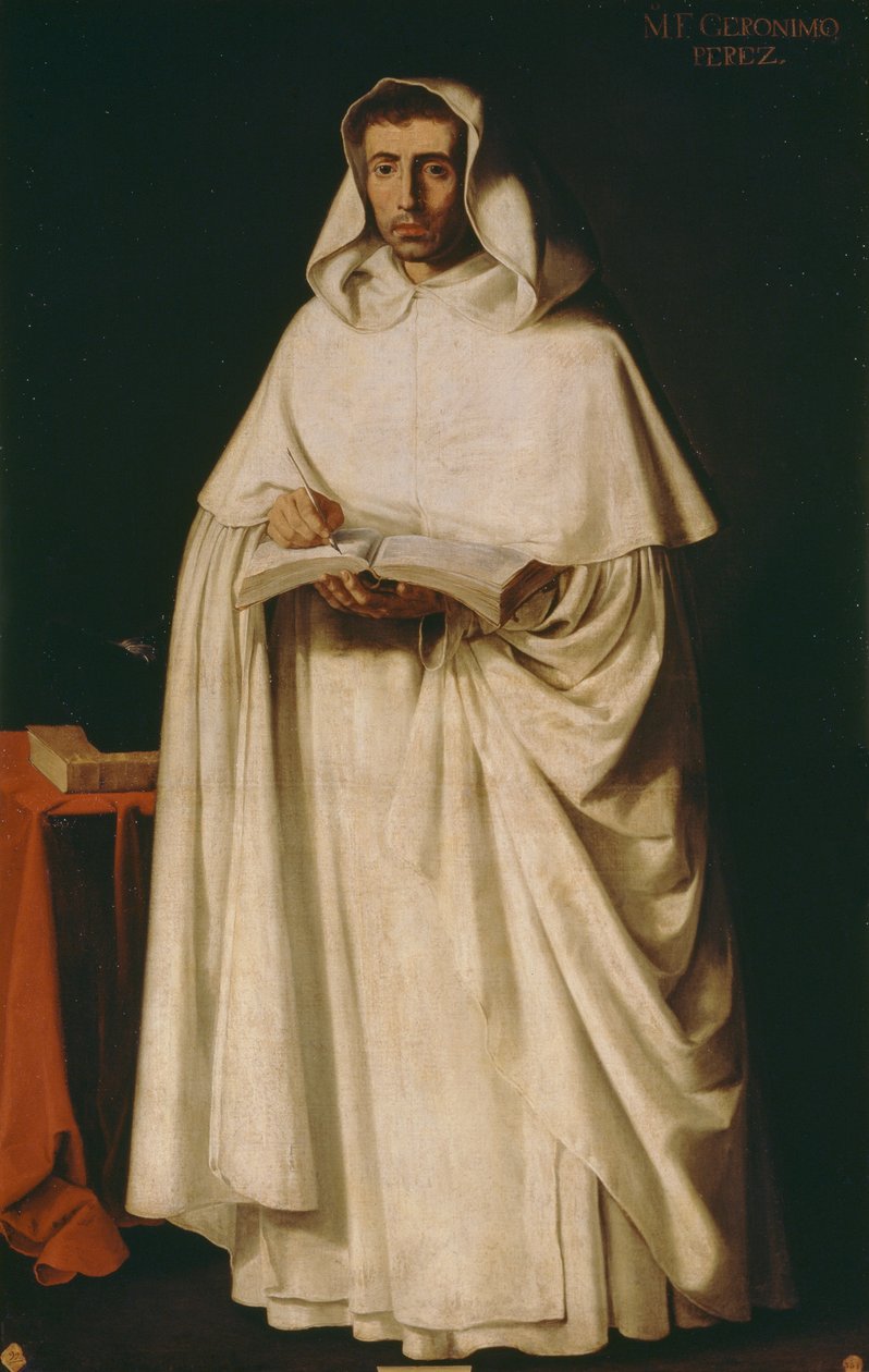 Broder Jeronimo Perez, af Francisco de Zurbaran (1598-1664) af Francisco de Zurbaran