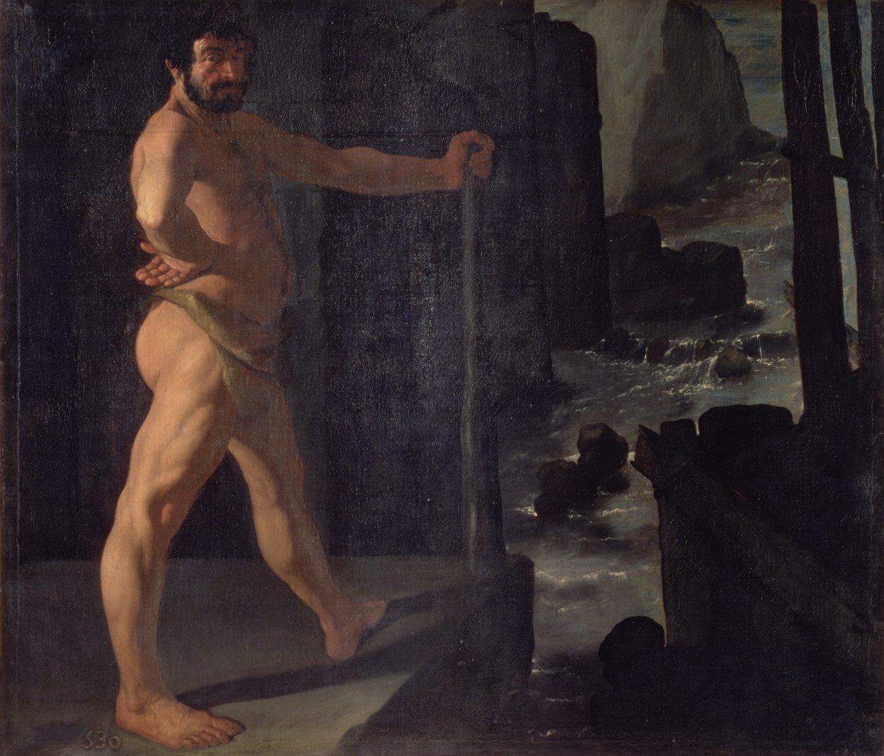 Hercules ændrer forløbet af Alpheus-floden af Francisco de Zurbaran
