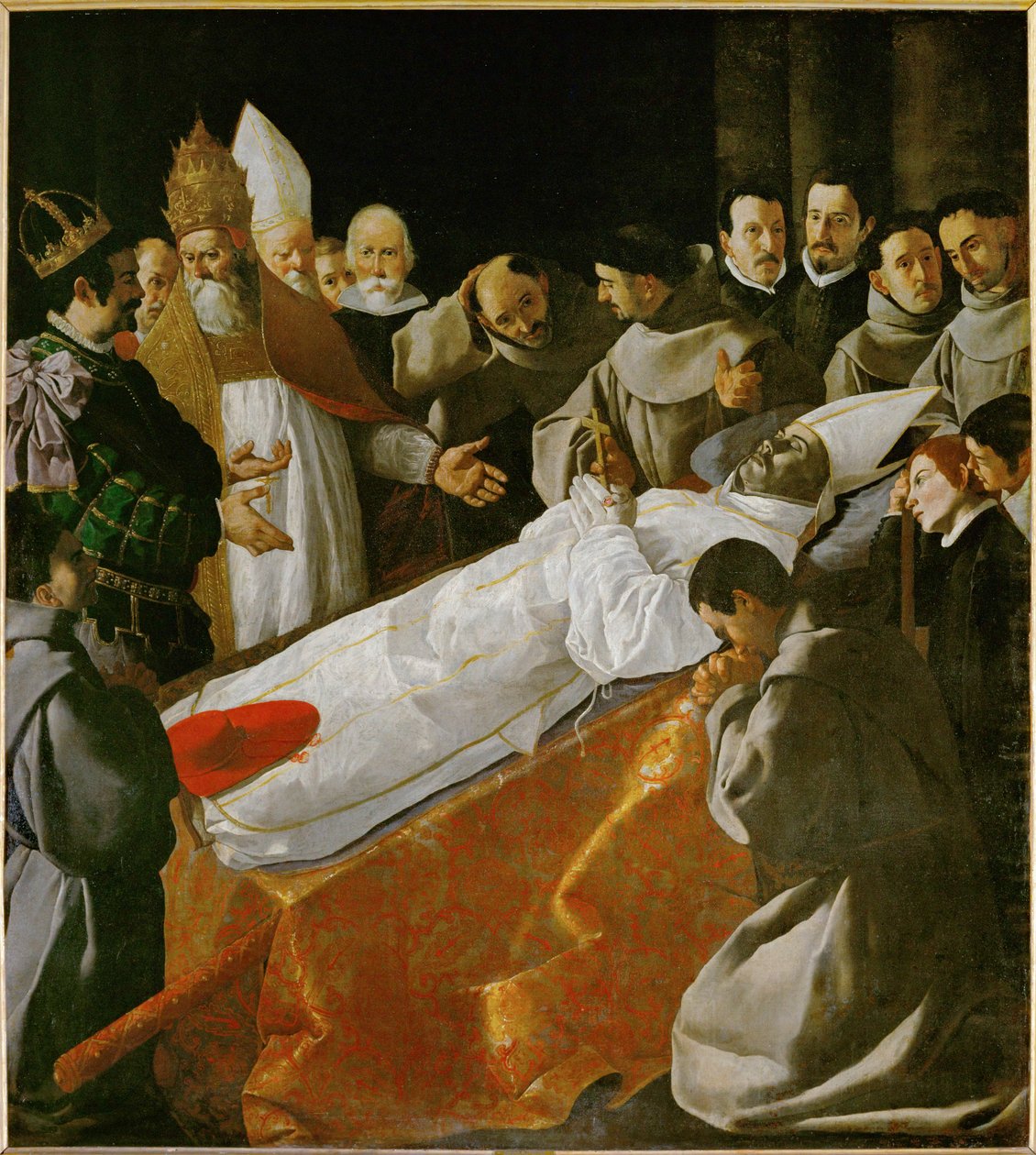 Udstillingen af Sankt Bonaventuras lig ... af Francisco de Zurbaran