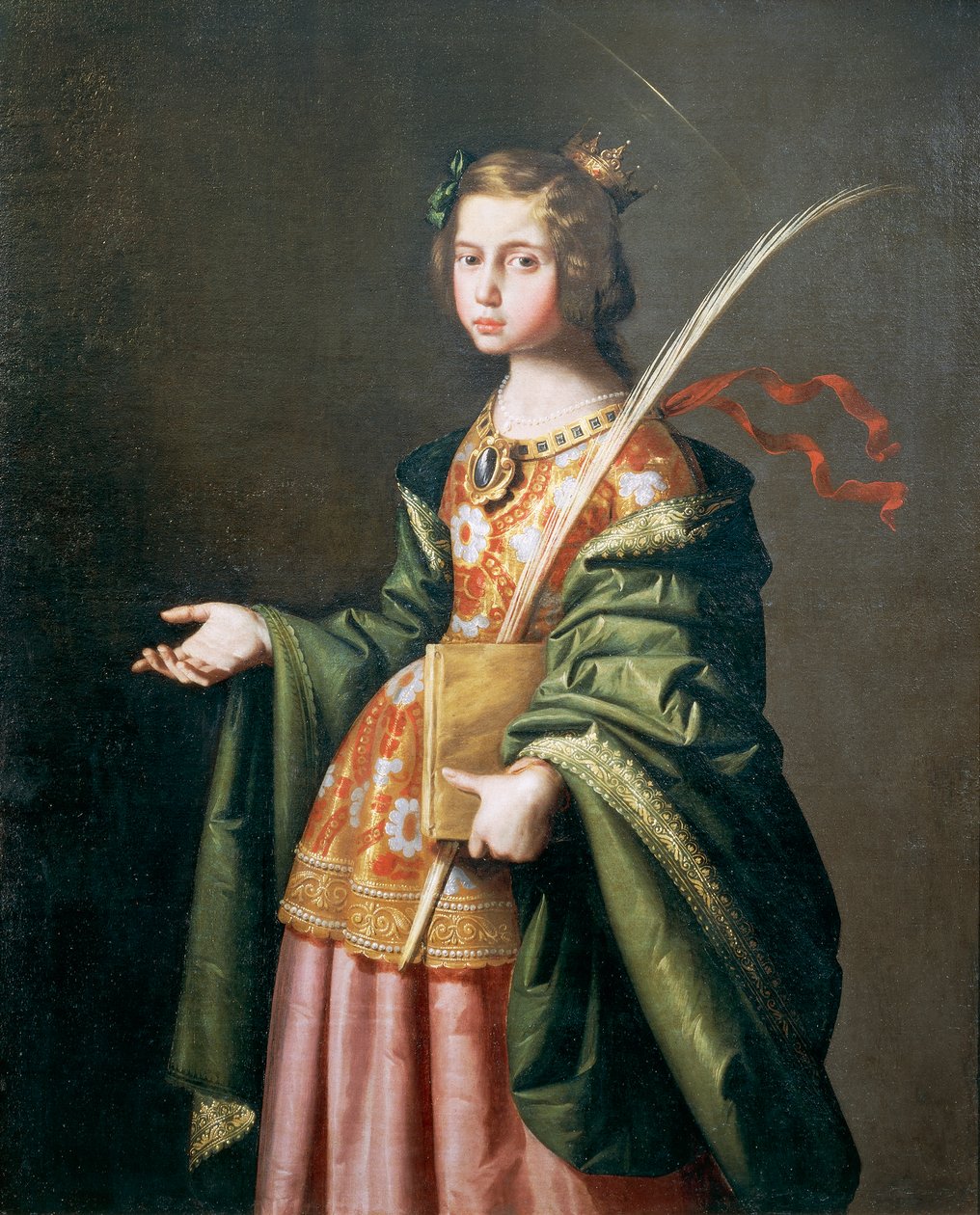 Portræt af Elizabeth af Thüringen af Francisco de Zurbaran