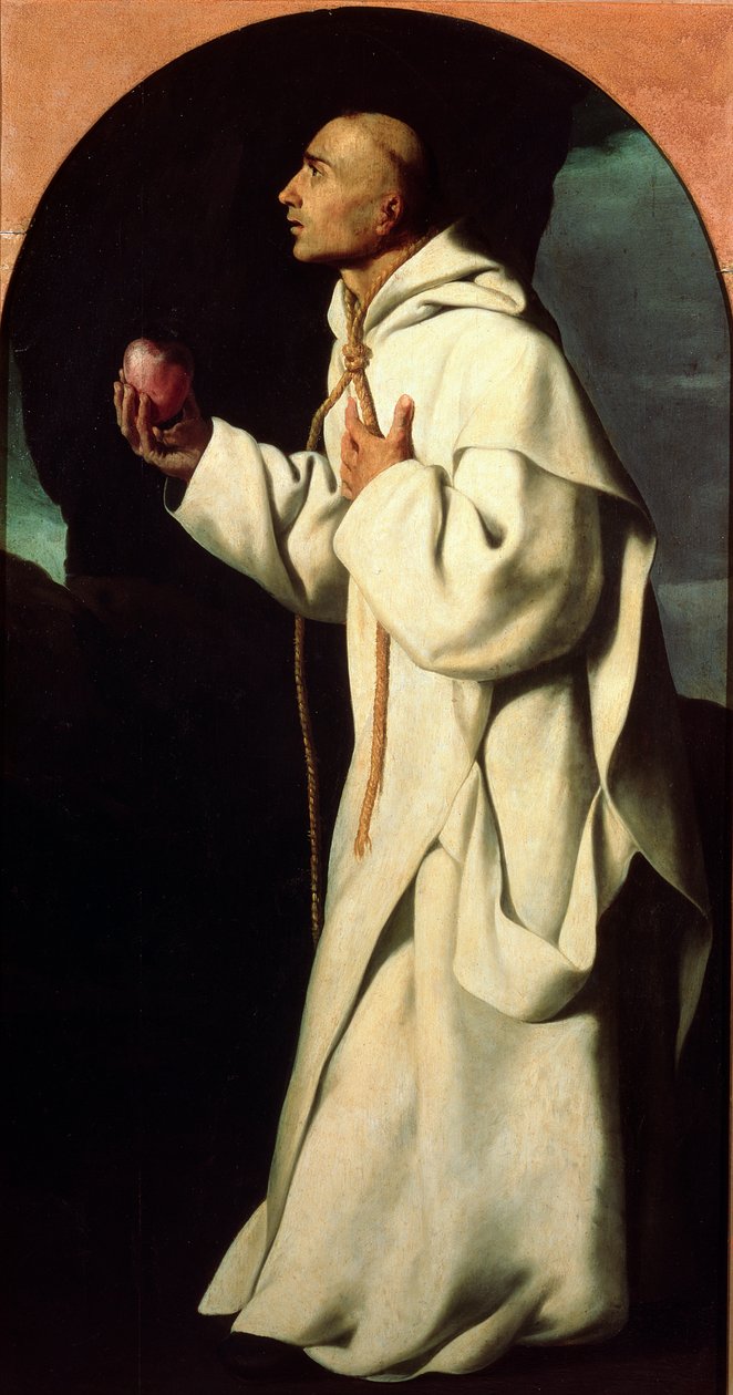 Portræt af den fromme John Houghton af Francisco de Zurbaran