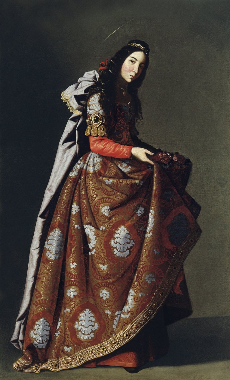 Sankt Casilda af Toledo, ca 1630-1634 af Francisco de Zurbaran