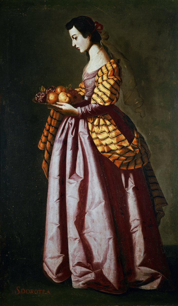 Sankt Dorothy af Francisco de Zurbaran
