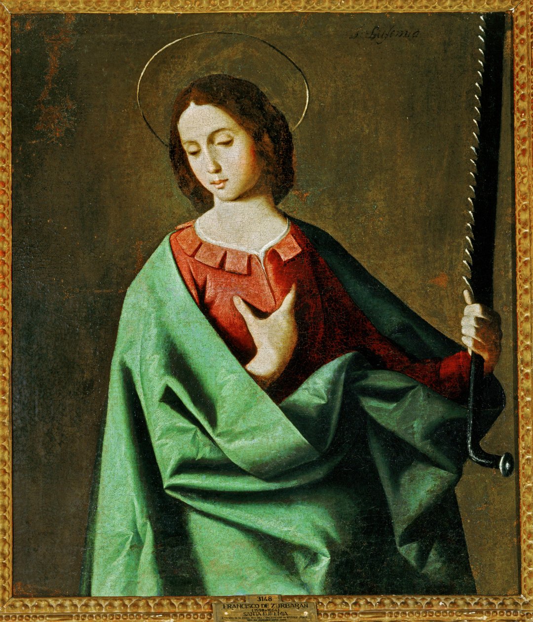 Sankt Eufemia ... (maleri på lærred) af Francisco de Zurbaran