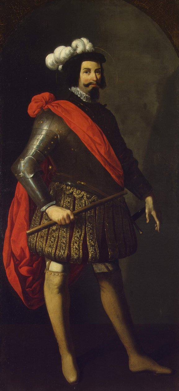 Sankt Ferdinand III af Castilla, ca 1630-1634 af Francisco de Zurbaran