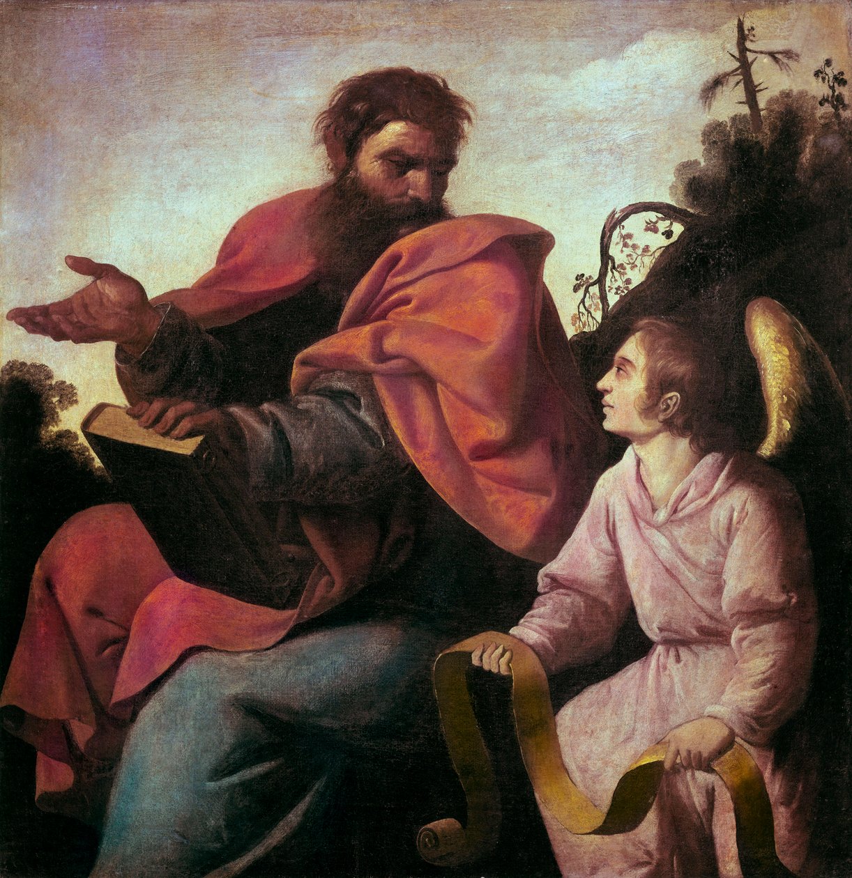 Sankt Matthæus og englen af Francisco de Zurbaran