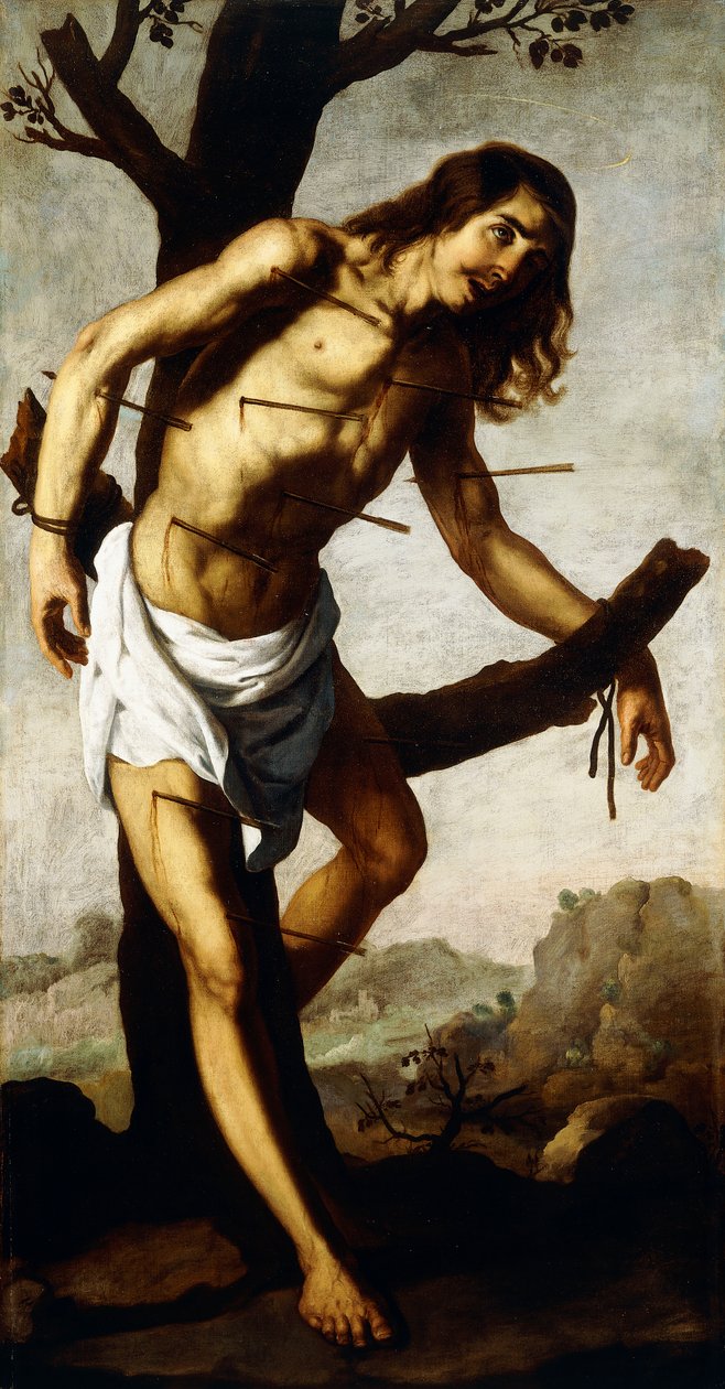 Sankt Sebastian, ca. 1640-50 af Francisco de Zurbaran