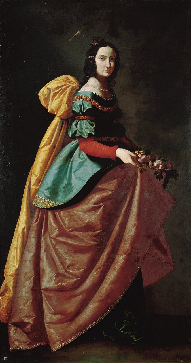 Sankt Casilda af Toledo, ca. 1640 (olie på lærred) af Francisco de Zurbaran
