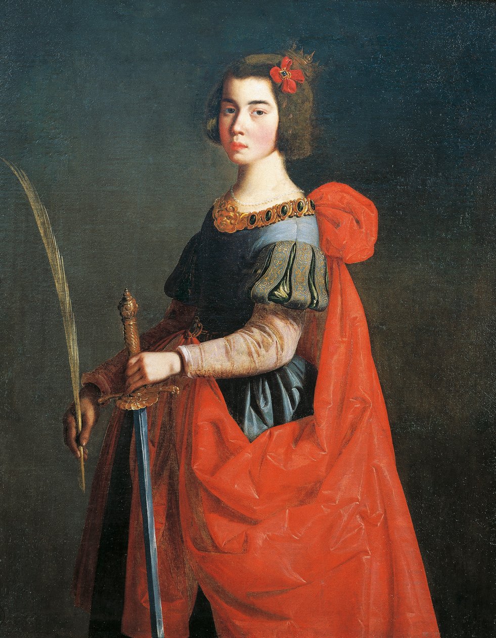 Den hellige Katarina af Alexandria af Francisco de Zurbaran