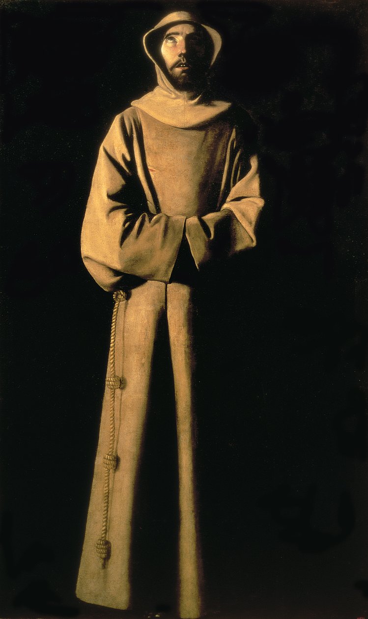 St. Francis fra Assisi, c.1640 (olie på lærred) af Francisco de Zurbaran