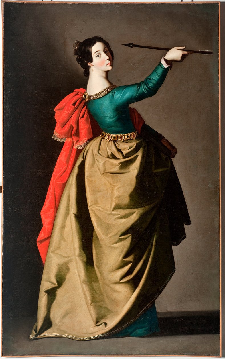 St Ursula (olie på lærred af Francisco de Zurbaran