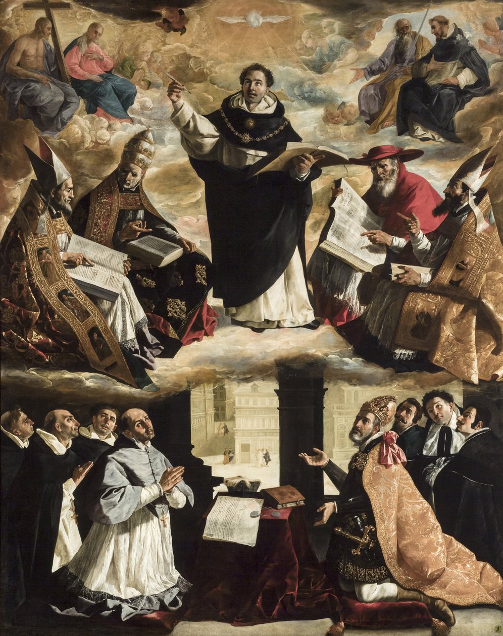 The Apotheosis of Saint Thomas Aquinas, ca 1631. af Francisco de Zurbaran