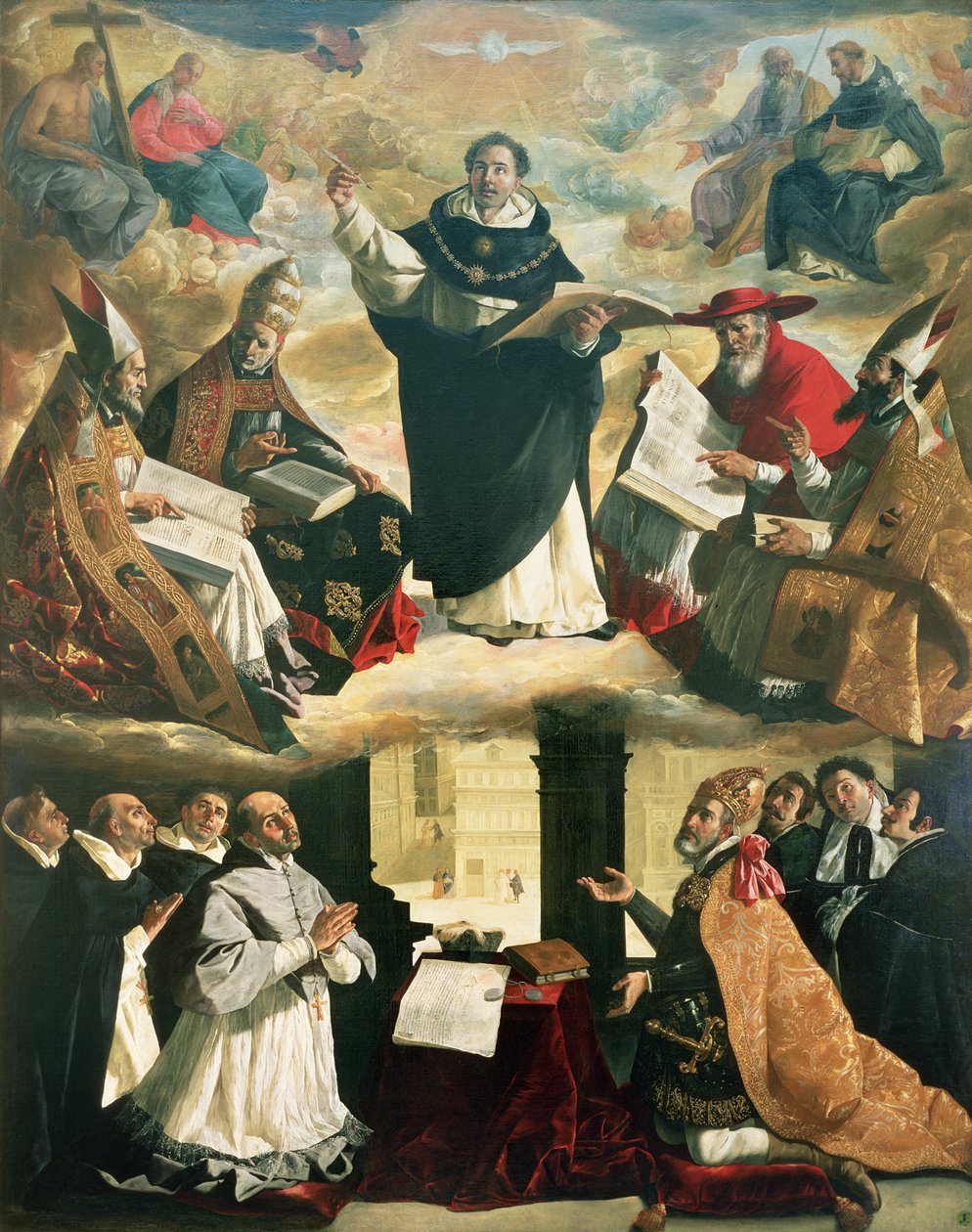 Apoteosen af St. Thomas Aquinas af Francisco de Zurbaran