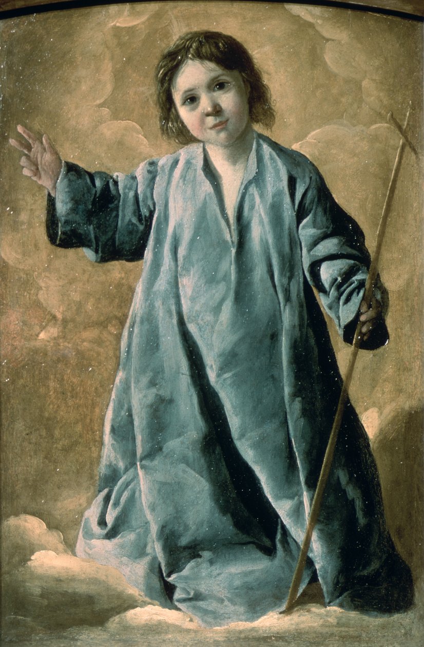 Kristusbarnet (olie på lærred) af Francisco de Zurbaran