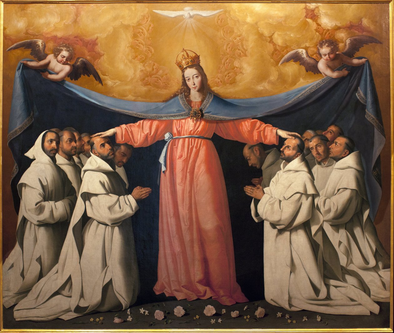 Hulernes Jomfru. Maleri af Francisco Zurbaran (1598-1664), Olie på lærred af Francisco de Zurbaran