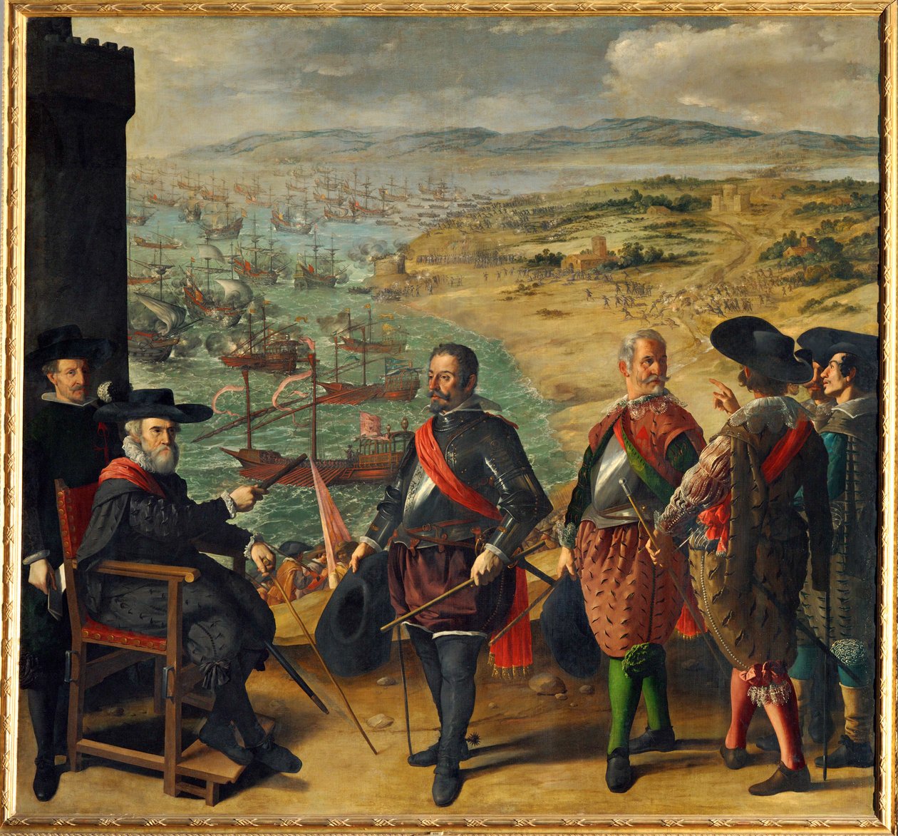 Forsvaret af Cadiz mod englænderne ... (maleri på lærred) af Francisco de Zurbaran