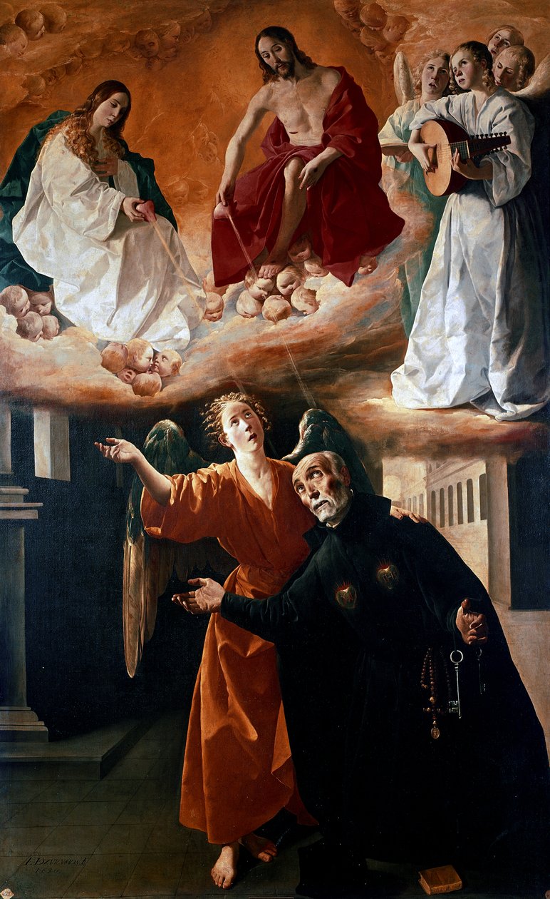 Visionen salige Alonso Rodriguez af Francisco de Zurbaran