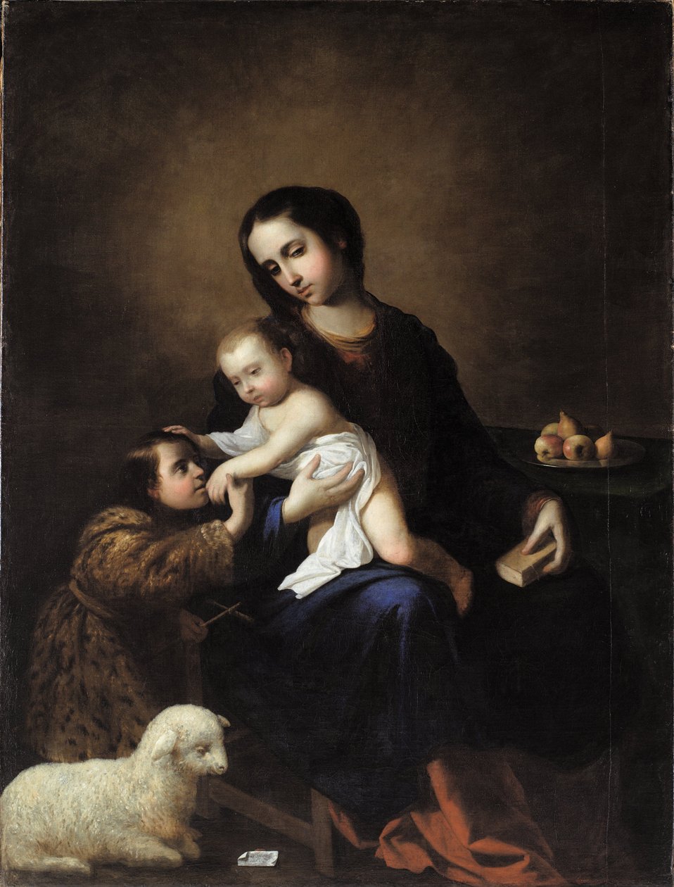 Vor Frue med Jesusbarnet og Johannes Døberen som barn af Francisco de Zurbaran