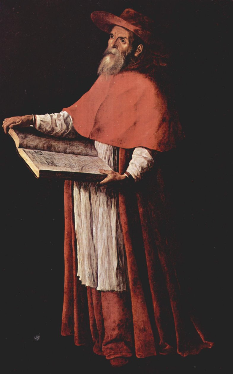 Spansk: San Jerónimo Saint Jerome af Francisco de Zurbaran