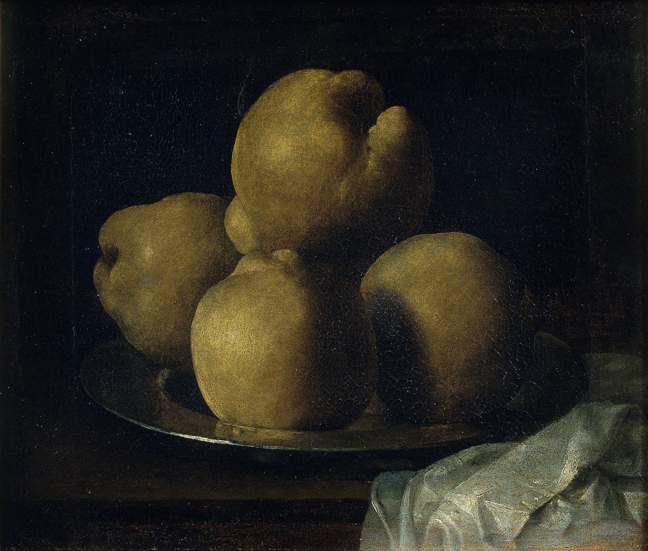 Stilleben med skål med kvæder af Francisco de Zurbaran