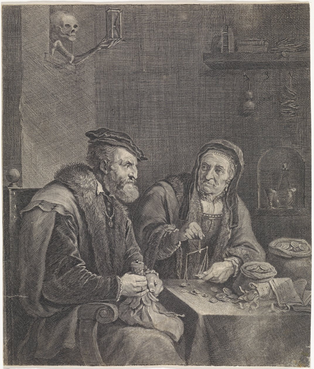 Et par, der vejer penge af Franciscus van der Steen