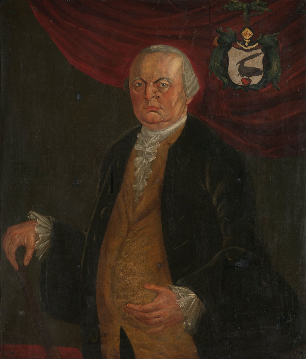 Portræt af Reinier de Klerk, generalguvernør for det hollandske ostindiske kompagni af Franciscus Josephus Fricot (attributed to)