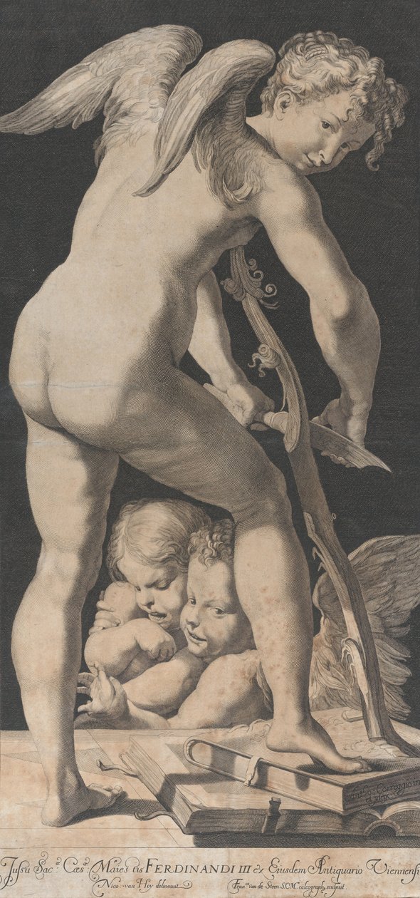 Amor spidser sin bue, 1645-72. af Franciscus van der Steen