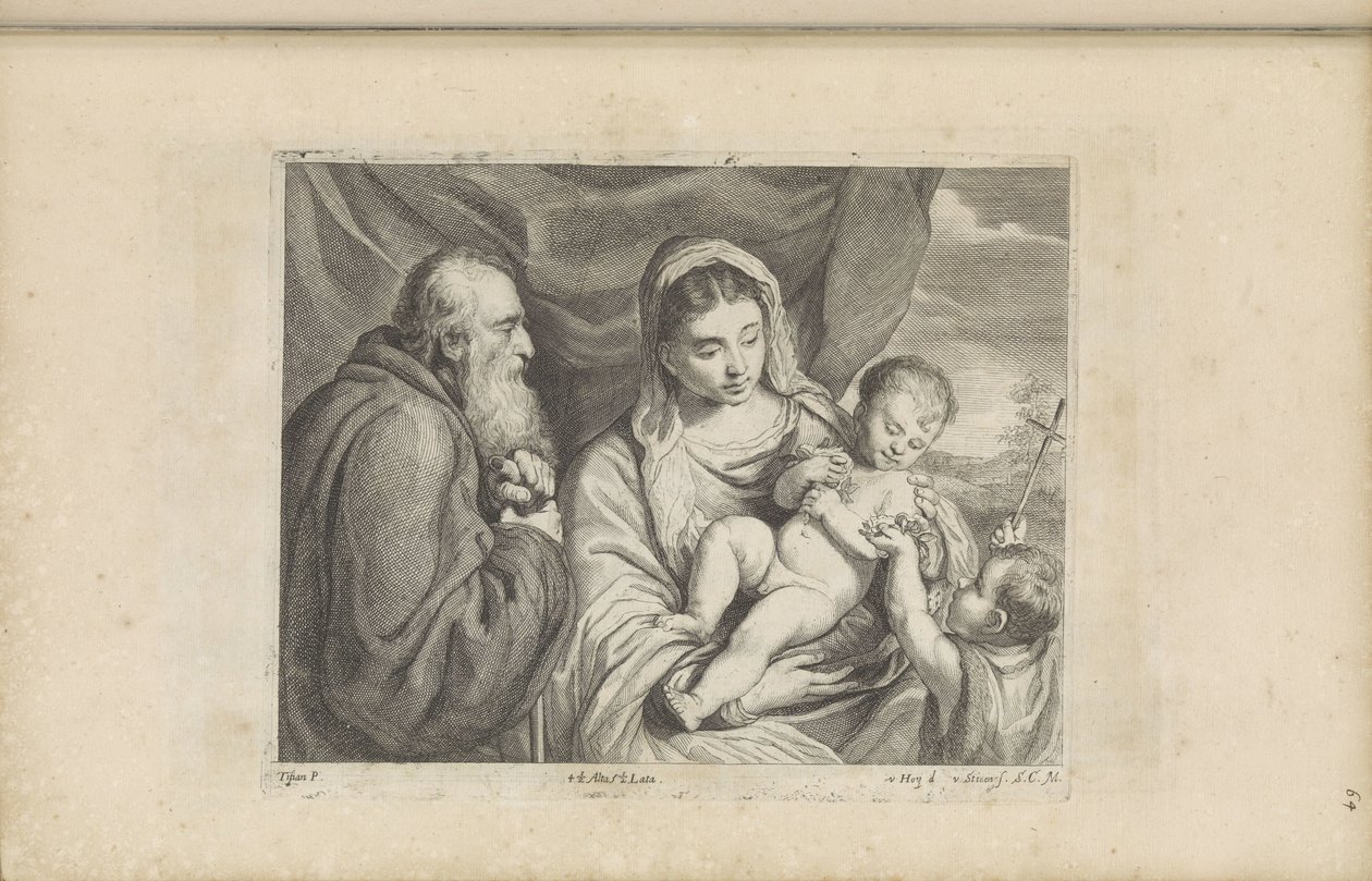Maria med Kristusbarnet og den unge Johannes Døberen af Franciscus van der Steen