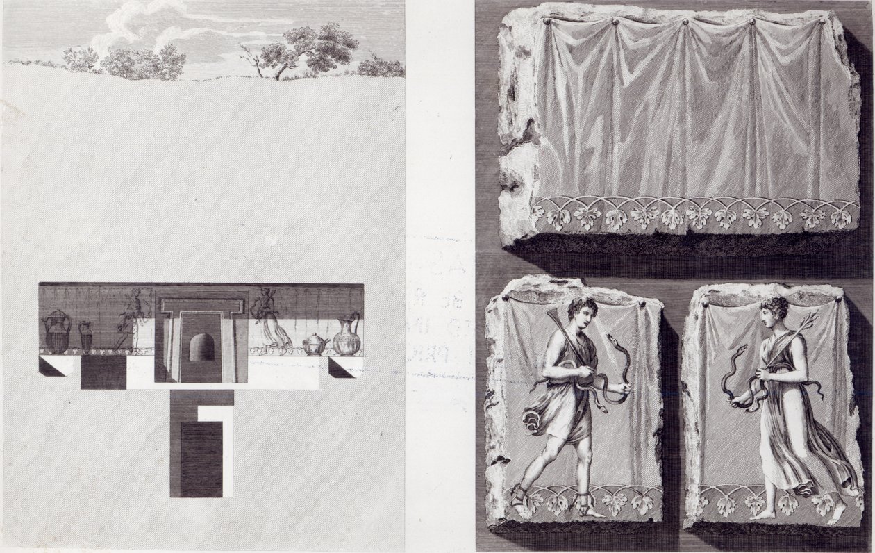 Etruskiske grave, ca. 1780 af Franciszek Smuglewicz