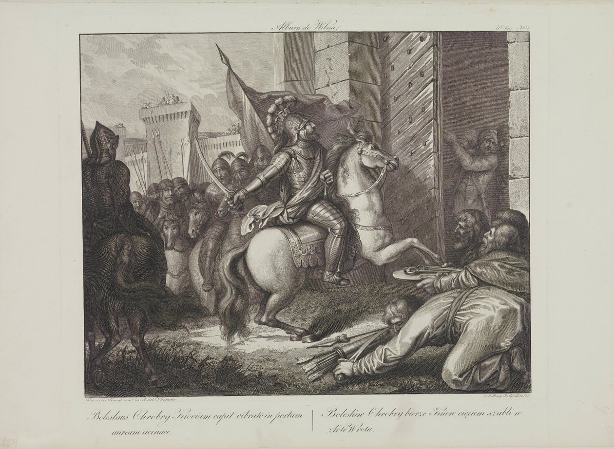 Boleslaw den Modiges indtog i Kiev af Smuglewicz, Franciszek (1745-1807). Litografi, slutningen af 1700-tallet. Privat Samling af Franciszek Smuglewicz