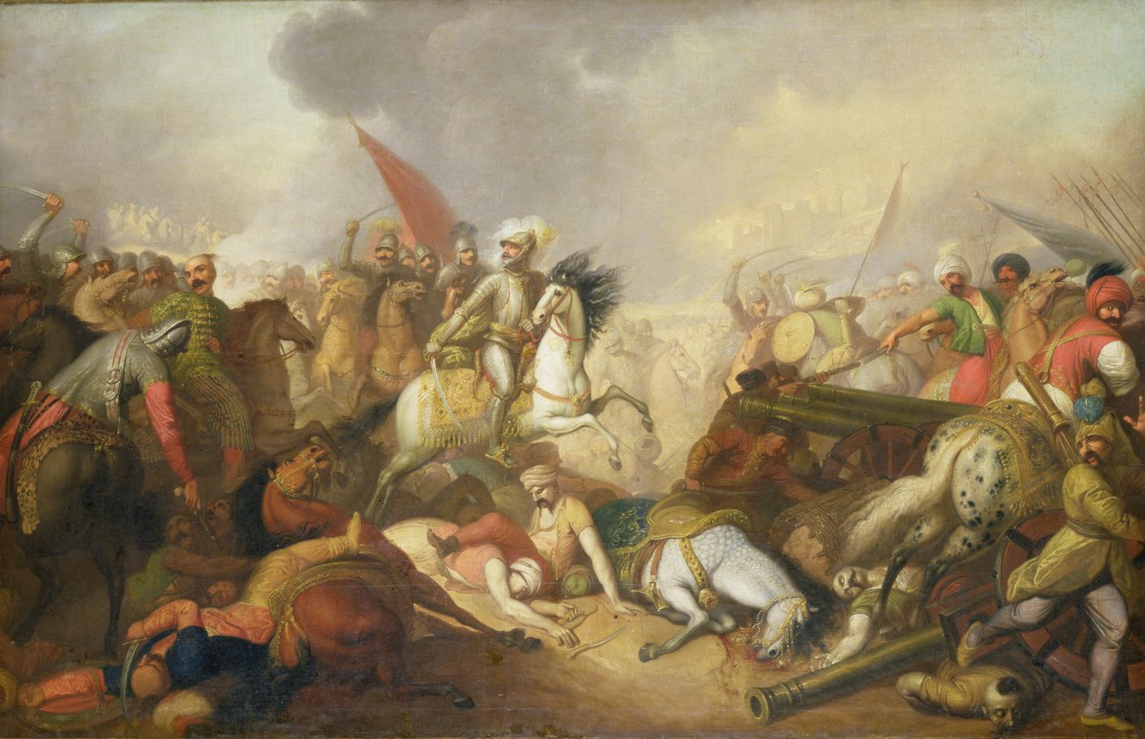 Slaget ved Chocim i 1673 af Franciszek Smuglewicz