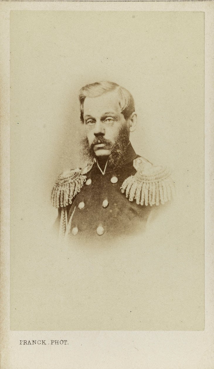 Portræt af grev Dmitry Alekseevich Milyutin 1816-1912. af Franck