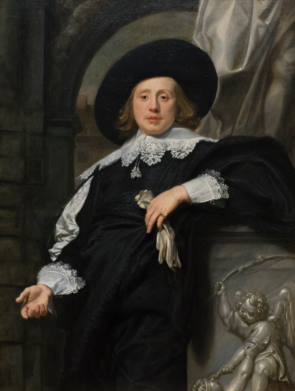 Portræt af en mand af Franco Flemish School