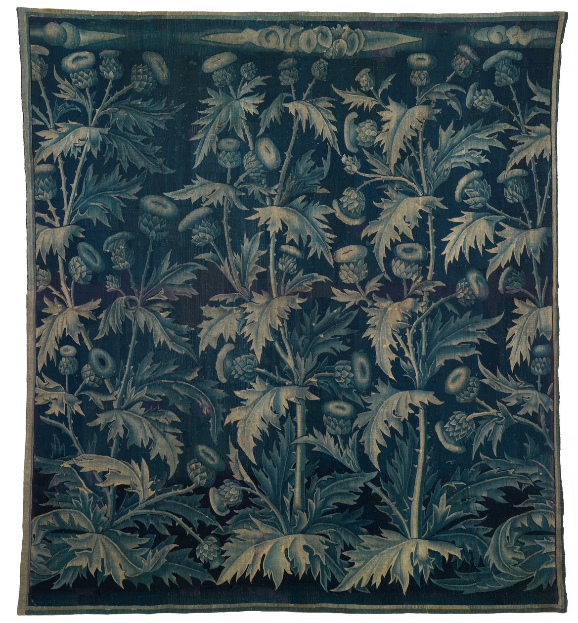 Gobelin, Verdure med tidsler eller Les Chardons, fransk-flamsk, lavet ca. 1500 (uld) af Franco Flemish School