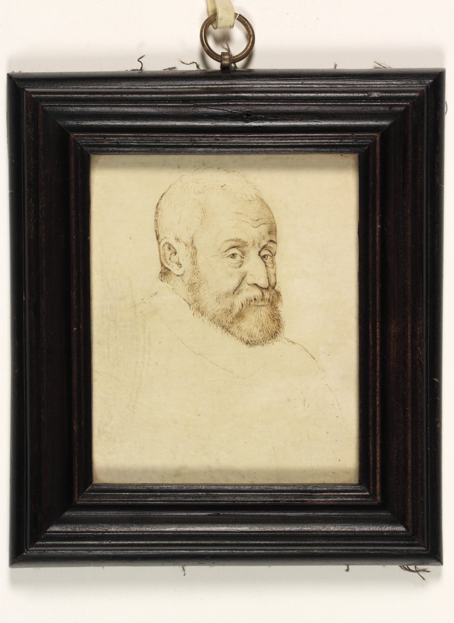 En herre ved navn Henri Prince De Lorraine (pen og blæk på papir) af Franco Flemish School